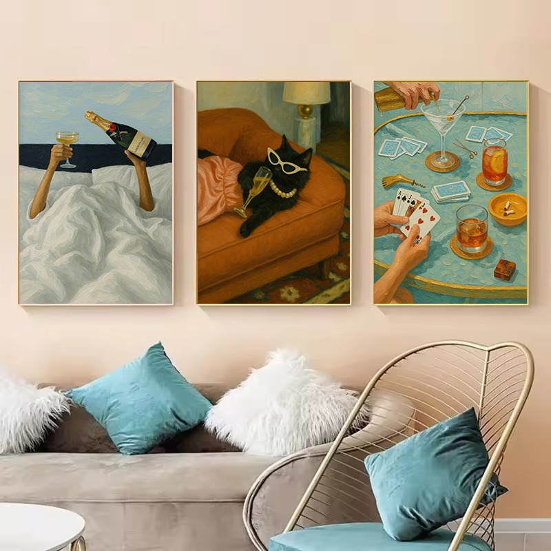 1pc Frameless Vintage Black Ca - Luxury Lifestyle Pictures recensie en prijs
